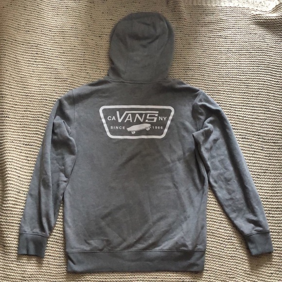 Grey Vans pull over hoodie, Mens small - Picture 2 of 4